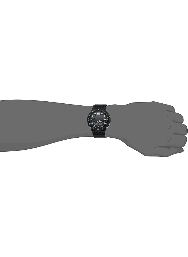 CASIO Casio Men's Watch - AEQ-100W-1BVDF Black Dial, Black Band