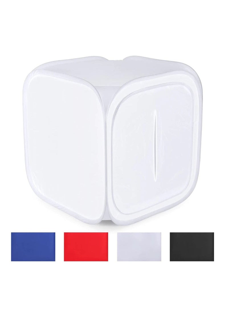 Generic - Studio Soft Box Shooting Cube Box Photo Light Tent Portable Bag with 4 Backdrops (80x80cm) - Image 1