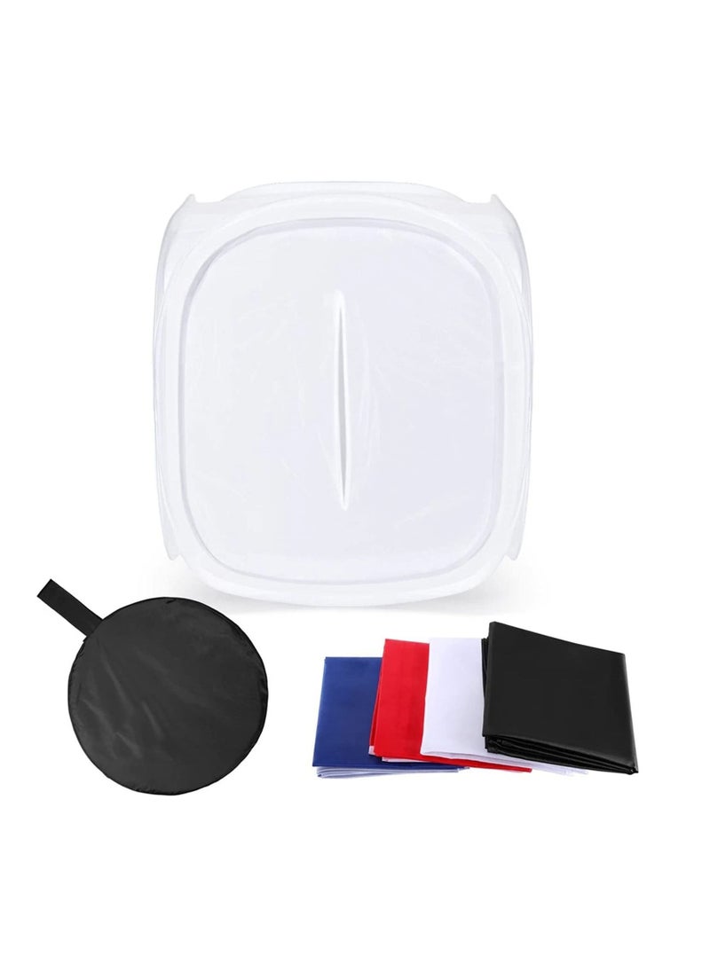 Generic - Studio Soft Box Shooting Cube Box Photo Light Tent Portable Bag with 4 Backdrops (80x80cm) - Image 1