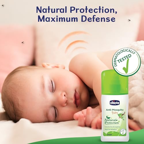 Chicco Anti-Mosquito Spray for Babies, 100ml | Natural Protection from Disease Spreading Mosquitoes | Dermatologically tested | Free from DEET, Alcohol and Colours - Image 2