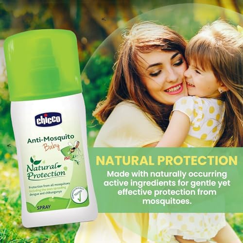 Chicco Anti-Mosquito Spray for Babies, 100ml | Natural Protection from Disease Spreading Mosquitoes | Dermatologically tested | Free from DEET, Alcohol and Colours - Image 4