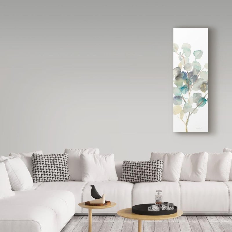 Trademark Fine Art Danhui Nai 'Eucalyptus III White Crop' Canvas Art - Image 3