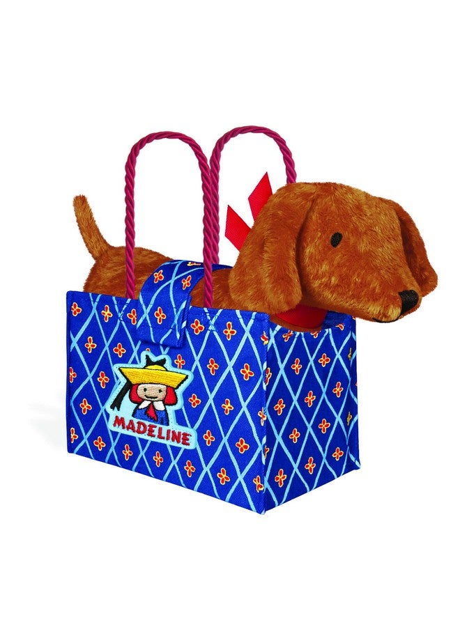 YOTTOY YOTTOY Madeline Collection | Genevieve the Dog Soft Stuffed Animal Plush Toy in Madeline Tote Bag  - Image 1