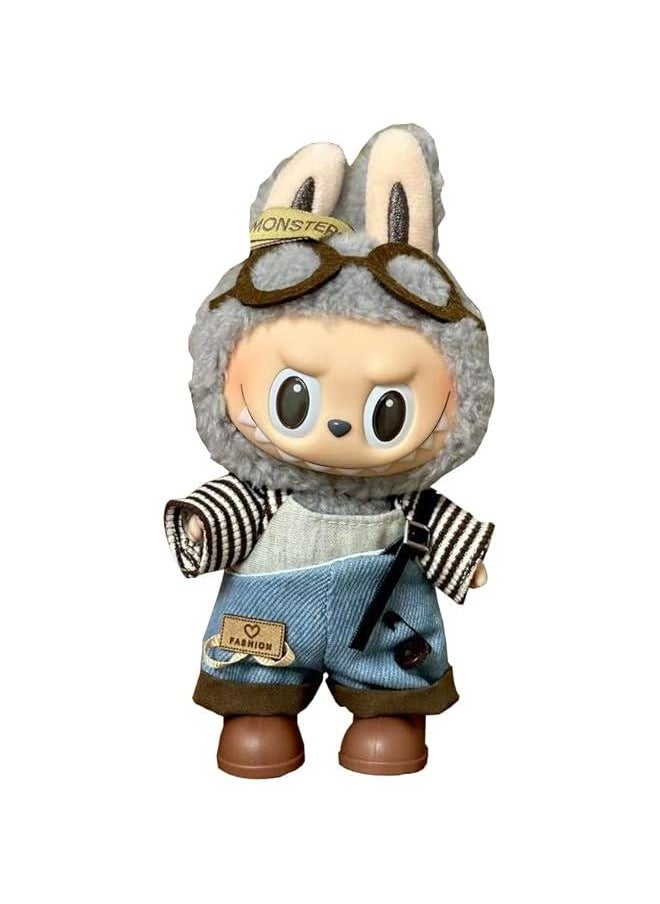 Arabest Labubu Clothes Compatitable with Labubu, Clothes for Labubu Dolls, Labubu Outfits, Cute Labubu Clothing and Accessories Set (No Shoes) 