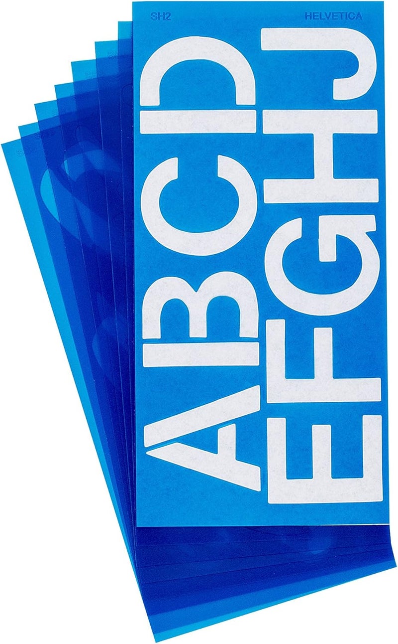 Westcott LetterCraft Stencil Helvetica Font 2Inch Characters 15841 - Image 1