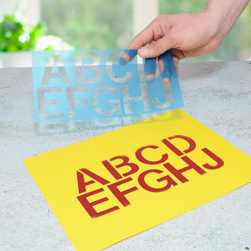 Westcott LetterCraft Stencil Helvetica Font 2Inch Characters 15841 - Image 4