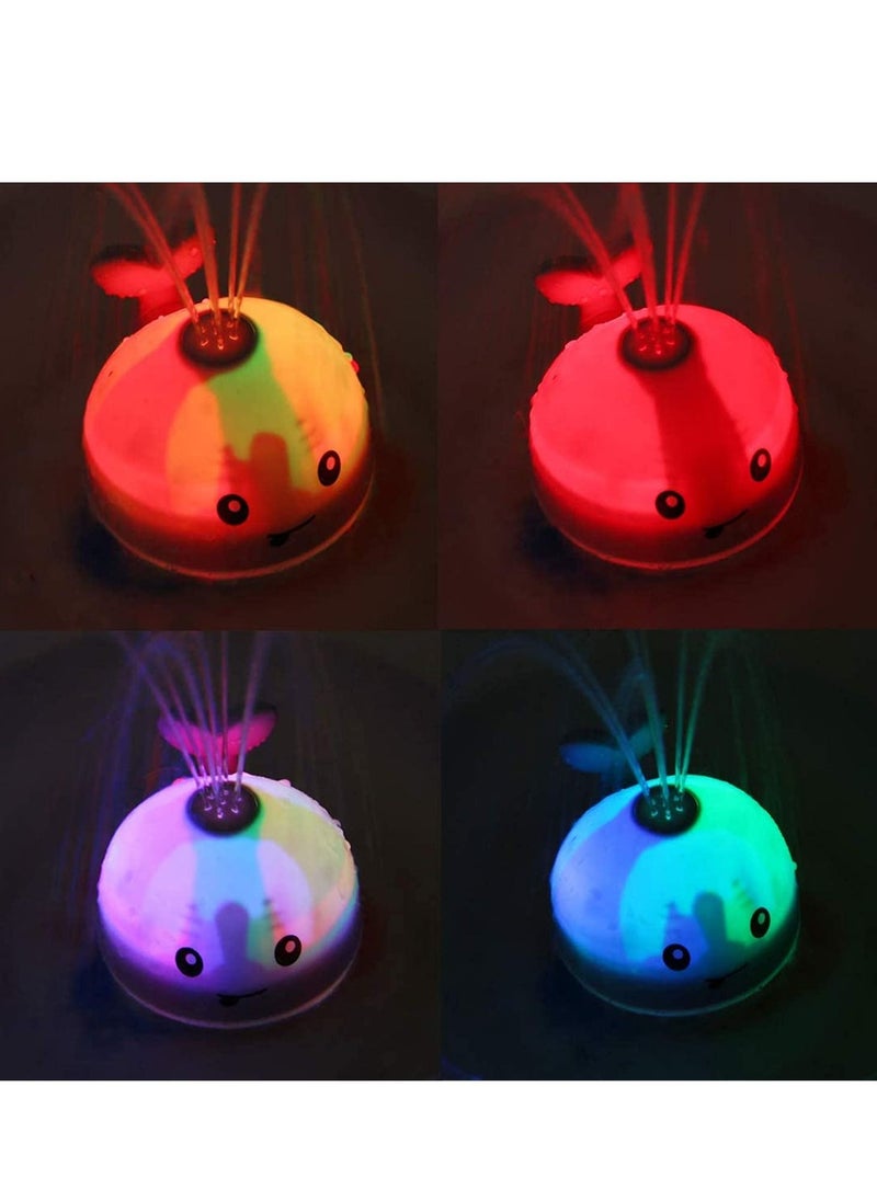 MIXDE - Baby Bath Toys,Light Up Bath Toys with LED Light, Sprinkler Bathtub Toys for Toddlers Infant Kids Boys Girls,Whale Spray Water Bath Toy,Bathtub Shower Pool Bathroom Toy for Baby - Image 1