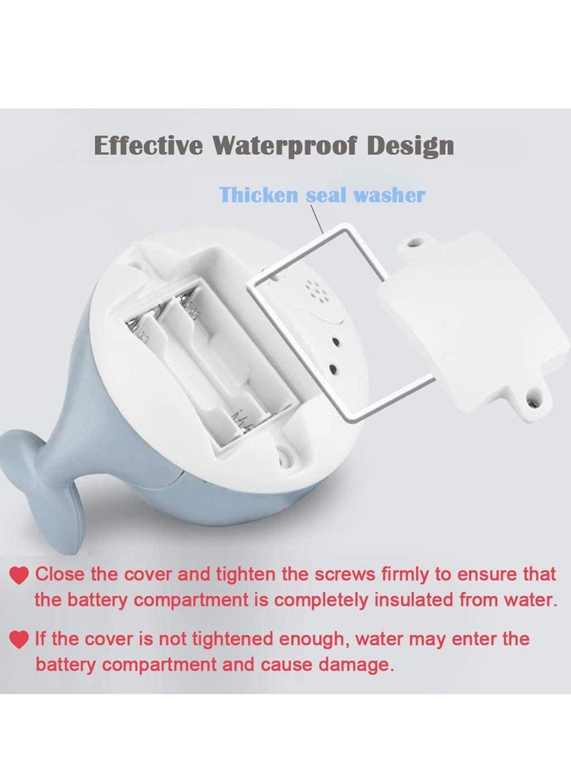 MIXDE - Baby Bath Toys,Light Up Bath Toys with LED Light, Sprinkler Bathtub Toys for Toddlers Infant Kids Boys Girls,Whale Spray Water Bath Toy,Bathtub Shower Pool Bathroom Toy for Baby - Image 1