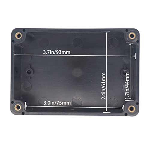 YETLEBOX Watertight Junction Box, IP67 Waterproof Project Box Durable ABS Plastic Electronic Enclosure Case for DIY Electrical Project Black 7.87" x 4.72" x 2.20"(200 x 120 x 56 mm) - Image 5