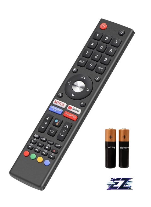 Remote Control Replacement for Changhong UHD TV - Compatible with Models U43H7A, U43H7S, U50H7S, U55H7S, ODL24771HN-TAB, ODL50672U-TAB, Saba SA24S46A9, SA32S67A9, SA40S67A9