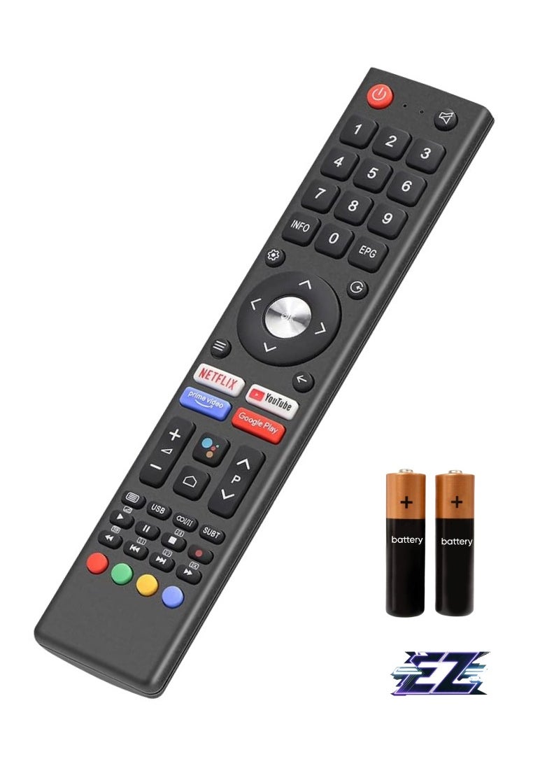 ELTRAZONE Remote Control Replacement for Changhong UHD TV - Compatible with Models U43H7A, U43H7S, U50H7S, U55H7S, ODL24771HN-TAB, ODL50672U-TAB, Saba SA24S46A9, SA32S67A9, SA40S67A9  - Image 1