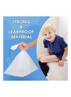 Y&D 50 Pcs Potty Bags for Portable Toilet Universal Chair Liners with Drawstring 17"x19" Disposable Training Seat Cleaning Kids Toddlers Adults Pets Outdoors  - Image 4