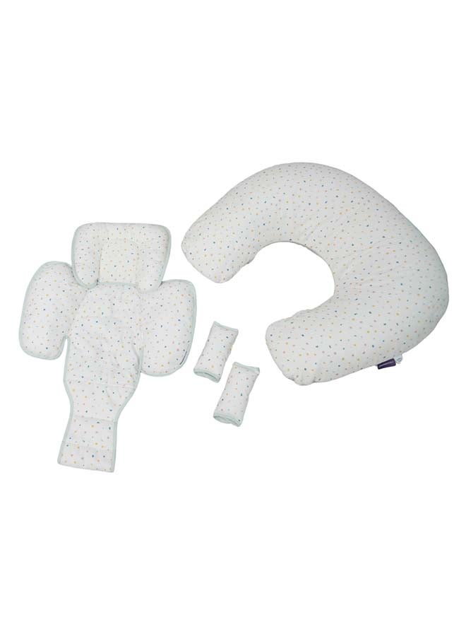 Clevamama ClevaCushion Nursing Pillow & Baby Nest - Terrazzo | Newborn to 6 Months - Image 1