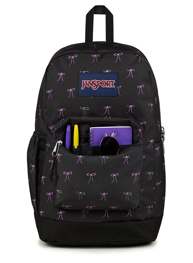 JanSport Cross Town Plus Backpack - Large Main Compartment, Side Water Bottle Pocket, 15-Inch Padded Laptop Sleeve, Pink Ice, One Size, Cross Town Plus Backpack - Image 5