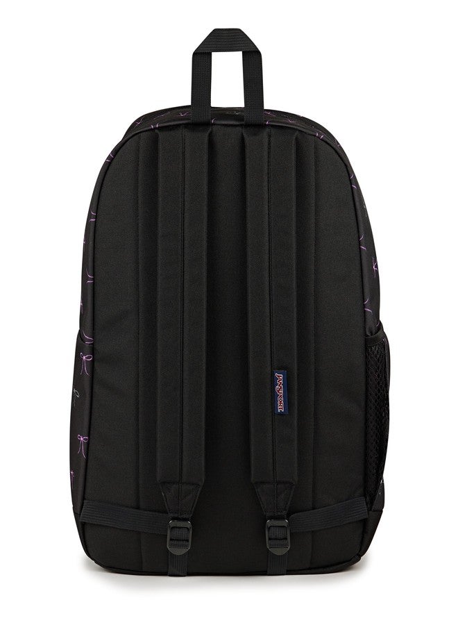 JanSport Cross Town Plus Backpack - Large Main Compartment, Side Water Bottle Pocket, 15-Inch Padded Laptop Sleeve, Pink Ice, One Size, Cross Town Plus Backpack - Image 2
