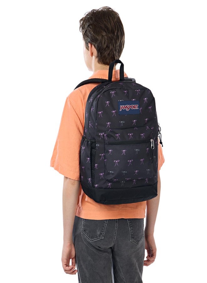 JanSport Cross Town Plus Backpack - Large Main Compartment, Side Water Bottle Pocket, 15-Inch Padded Laptop Sleeve, Pink Ice, One Size, Cross Town Plus Backpack - Image 4