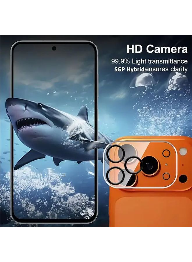 Transparent 2 Pack 3D Camera Lens Protection Glass Full Cover Tempered Back Protector - Image 5