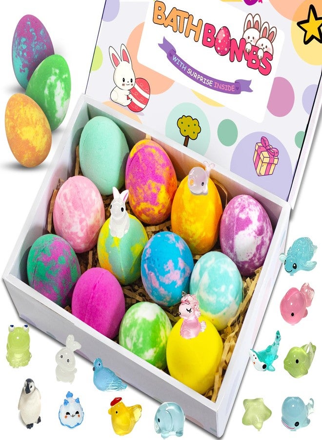 Santrela Easter Bath Bombs for Kids with Toys Surprise Inside, 12 Pack Kids Bath Bombs Easter Basket Stuffers Gift for Girls Boys, Bubble Bath Fizzy Dinosaur Egg for Kids Birthday - Image 4