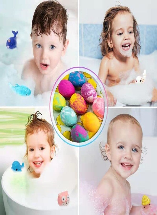 Santrela Easter Bath Bombs for Kids with Toys Surprise Inside, 12 Pack Kids Bath Bombs Easter Basket Stuffers Gift for Girls Boys, Bubble Bath Fizzy Dinosaur Egg for Kids Birthday - Image 3