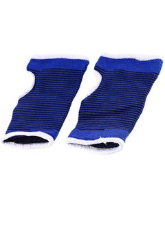 Generic Elastic Palm Support Gloves for Sports Fitness Wrist Pain Relief, Blue  - Image 4