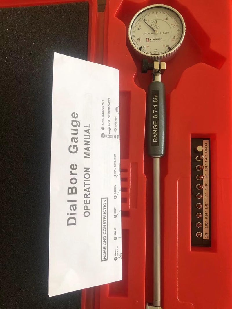LLDS Store مجموعة قياس عمق LLDSIMEX، نطاق القياس 0.7-1.5"، تدرج 0.0005" - Image 3