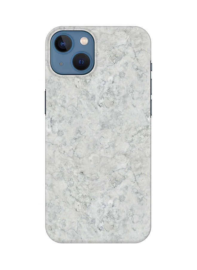 Stylizedd Case for Apple iPhone 14 Plus Case Slim Snap Classic Series Mobile Cover Hard PC Shield Matte Finish Print - Marble Texture White 