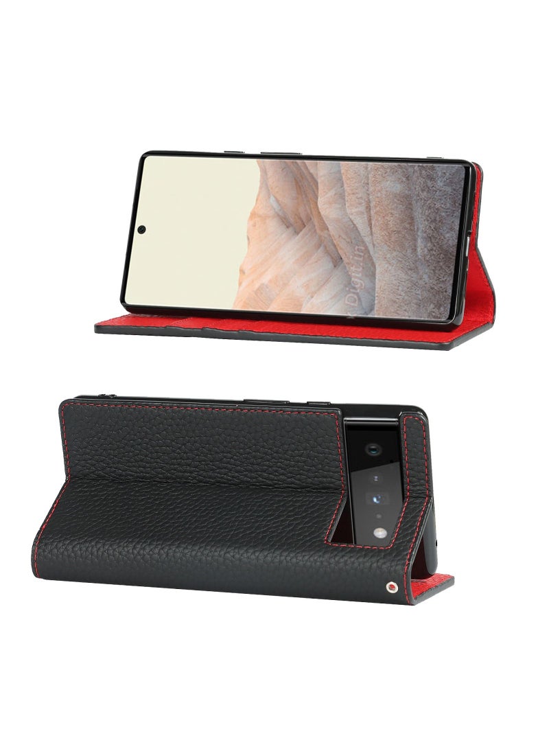 Suteni Flip Cover Card Slots Leather Phone Case for Google - Image 2