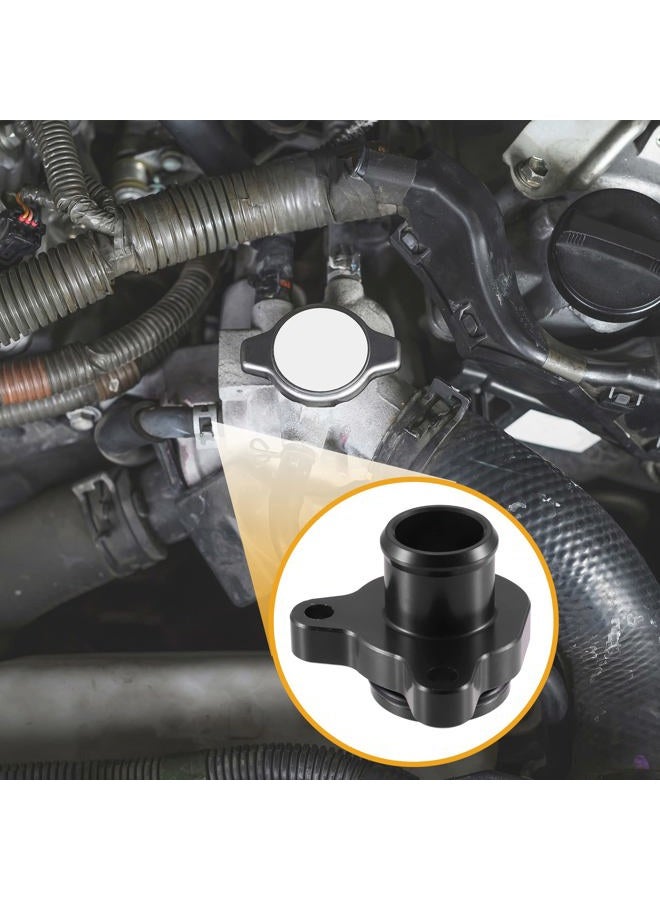 Partuto Water Hose Fitting 11537541992 - Car Engine Coolant Hose Fitting Clamp - for BMW 328i 335i 2007-2016 Aluminum Black with Clamp - 1 Set - Image 3