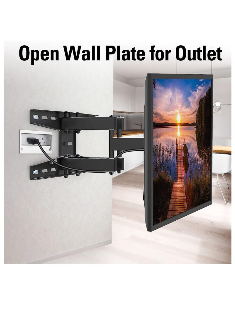 Dream TV Wall Mount Swivel and Tilt for Most 42-75 Inch TVs, Full Motion TV Mount TV Bracket with Articulating Arms, Max VESA 600x400mm and 100 LBS Loading, Fits 16" Woods Studs - Image 4