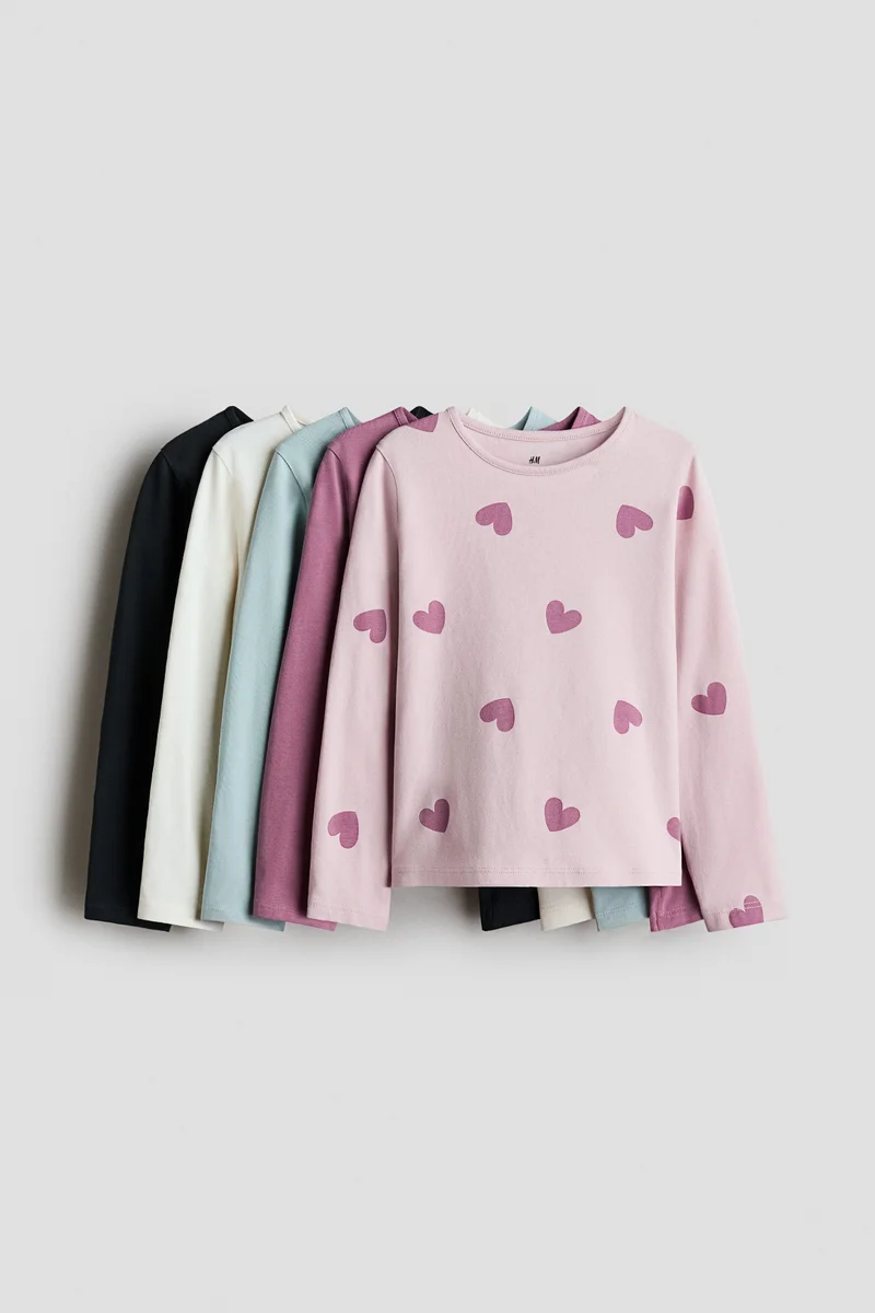 H&M 5-pack long-sleeved T-shirts