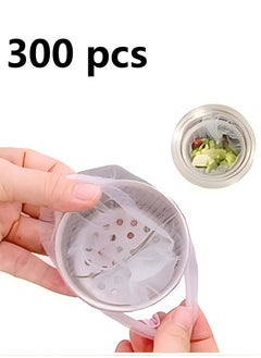 CoomBe 300 Pcs Disposable Kitchen Sink Filter Sewer Drain Anti-blocking Garbage Bag Pool Leak Mesh Bag Mesh Strainer Sink Garbage Net  - Image 1