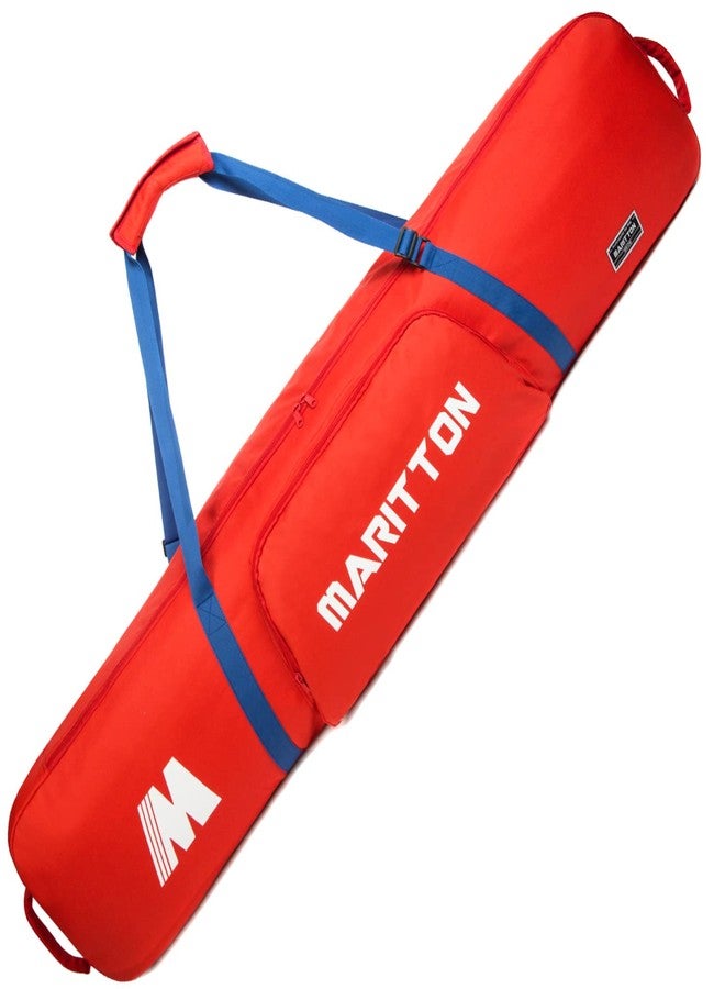 MARITTON Padded Snowboard Bag- Perfect for Air Plane Travel for Snowboard, Goggles, Gloves, Ski Outdoor Camping,Available Length in 155cm 165cm. (RED, 165CM) - Image 1