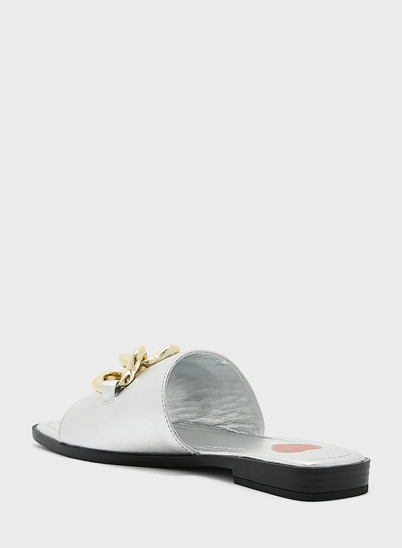 Love Moschino Heart Chain Sandals