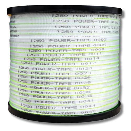 Right Rope Pull Tape Power-Tape | Made in USA | 100% Polyester | Cable Wire Pulling Webbing, Flat Rope |1250 lb (1/2 inch) x 500 feet - Image 1