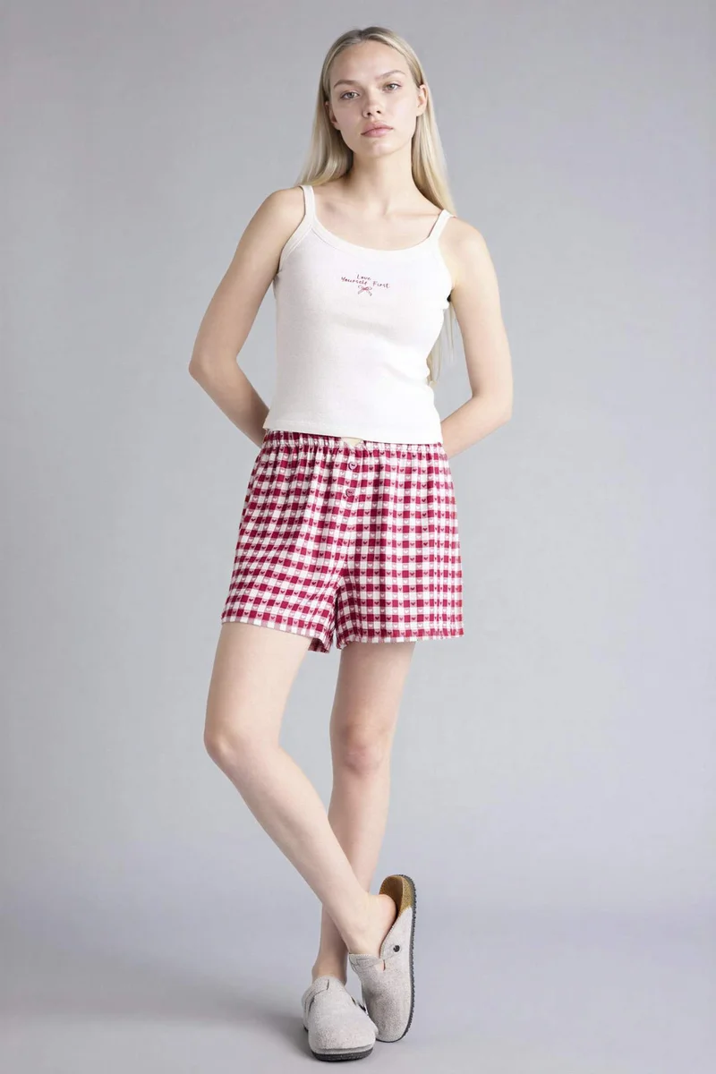 DeFacto Plaid Shorts Pyjamas Bottoms