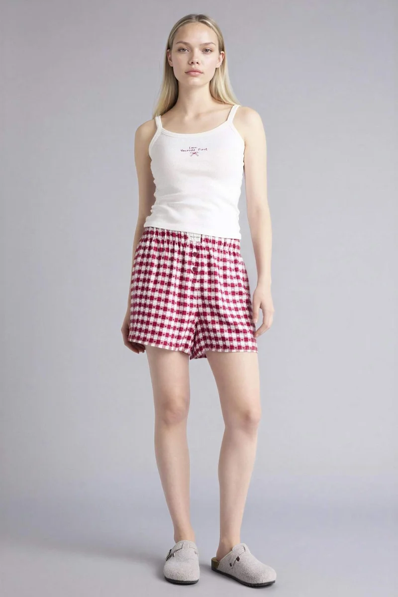 DeFacto Plaid Shorts Pyjamas Bottoms