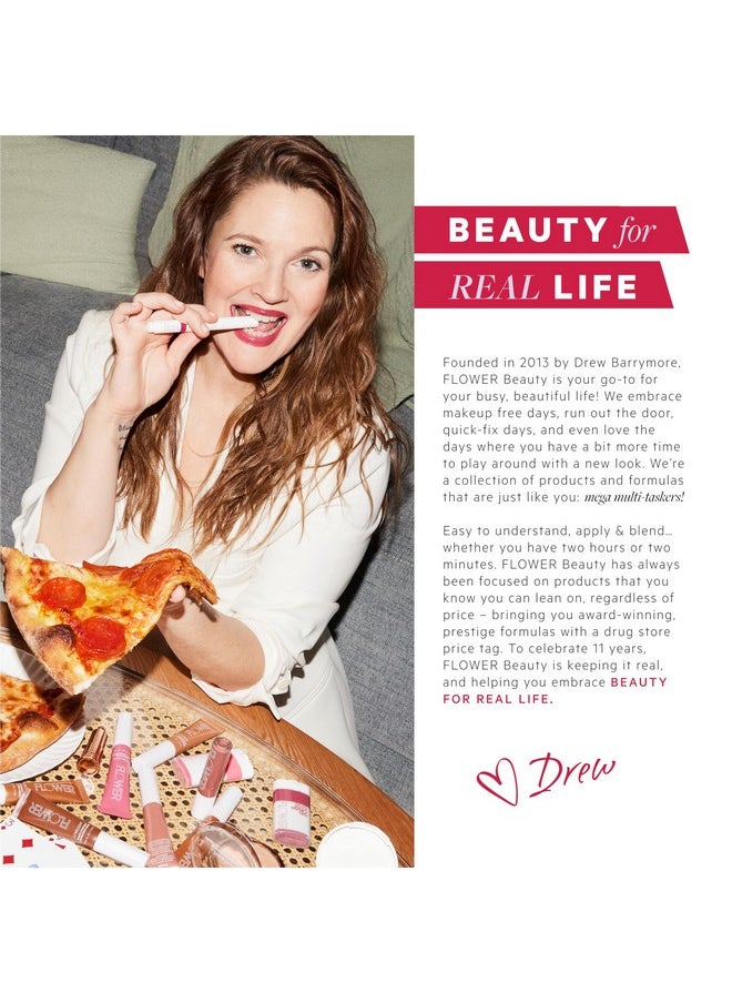 Flower Beauty - FLOWER Beauty By Drew Barrymore Shimmer + Strobe Highlighting Palette - Glowing Bronzer Powder Kit For Face + Blendable Coverage - Skintones + 3 Enhancing Colors (Strobe Brush) Included - Champagne Shimmer - Image 1