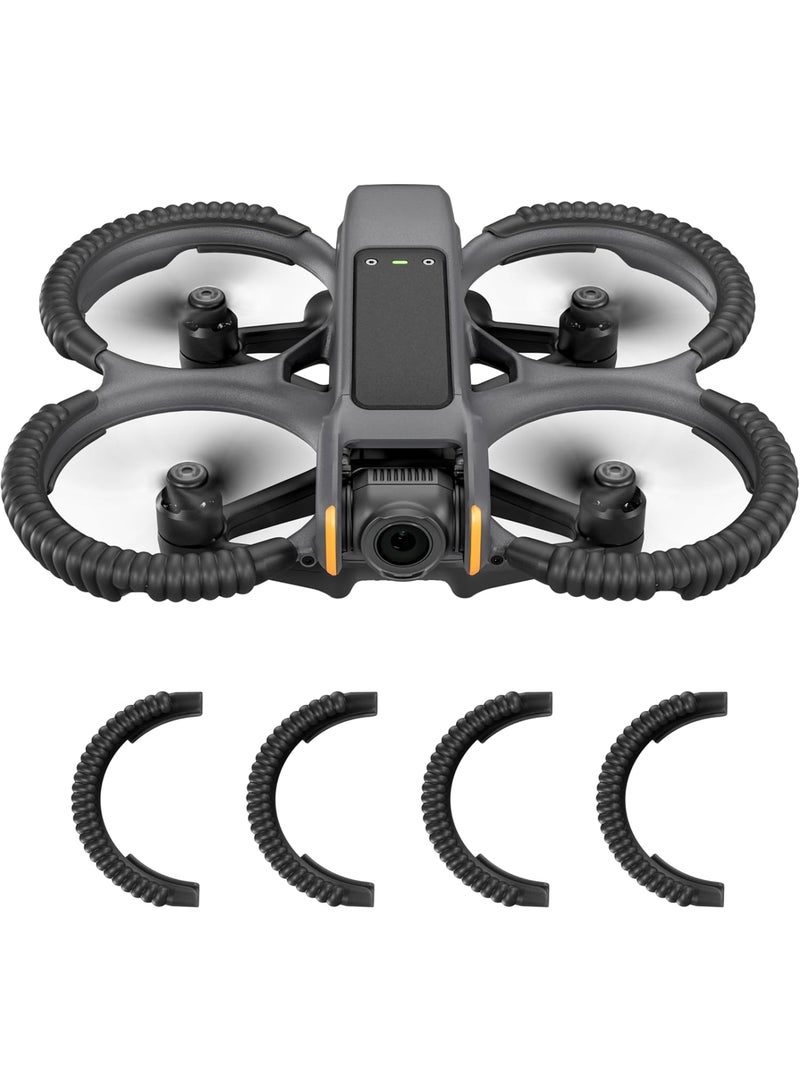 Zikra Propeller Guard Protector for DJI Avata 2, Drone Protective Bumper, Anti-Collision Shockproof Prop Protector for DJI Avata 2, Drone Accessories, Protection Guard Bar, Black - Image 1