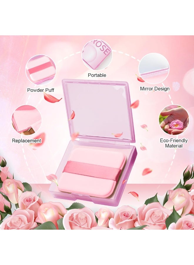 MAYCREATE® 200Pcs Blotting Paper for Oily Face, Oil Absorbing Sheets for Face, Natural Rose Oil Absorbing Paper for Face, Travel Compact Face Wipes for Oily Skin, with Mirror & Puff for Men Women - Image 4