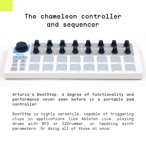 Arturia - BeatStep - Compact MIDI Controller & Sequencer with Creative Software for Recording - 16 Pads, 16 Encoders - Image 4