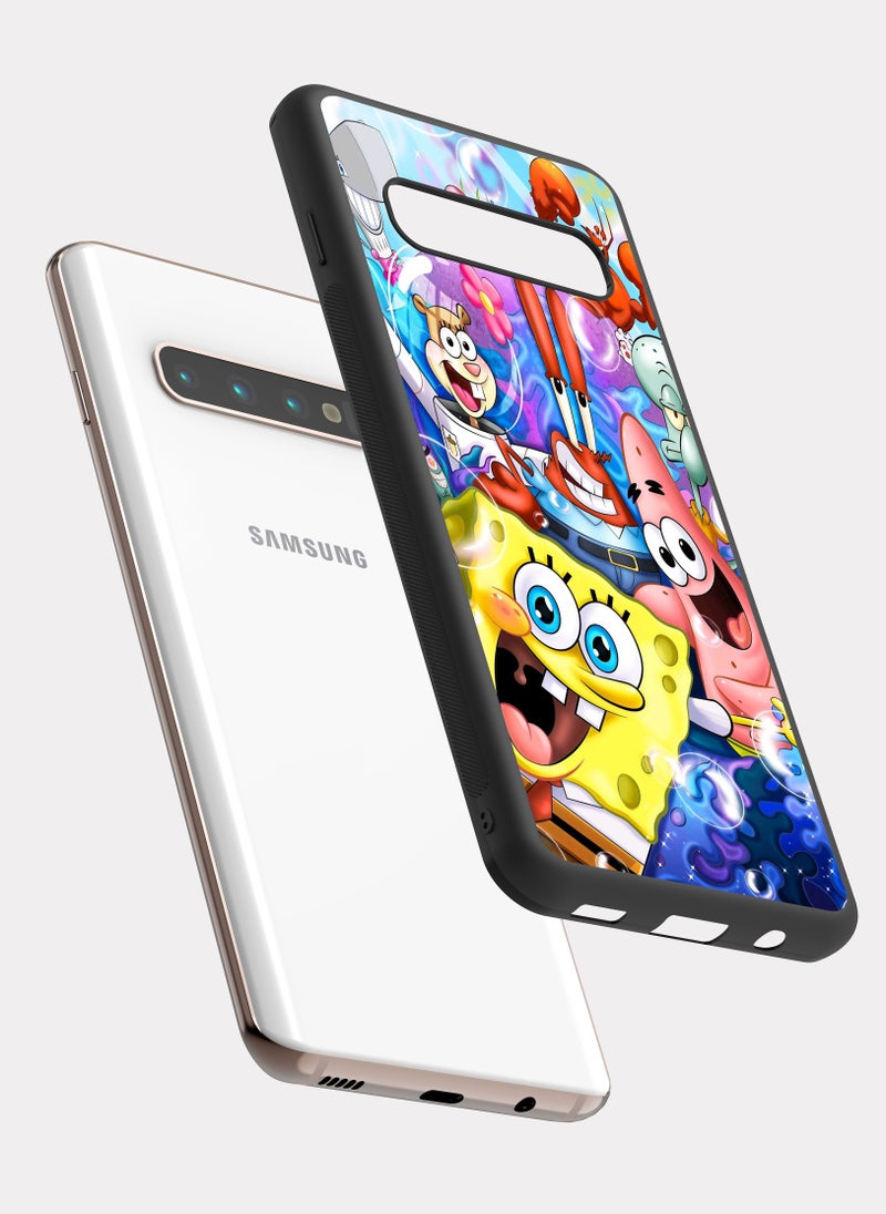 PXLAAT Samsung Galaxy S10 Plus case cover SpongeBob and Patrick Star - Image 2