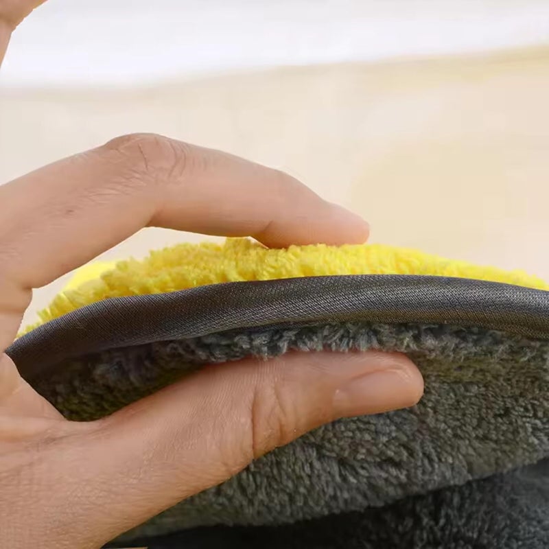DETACHI Fade proof DETACHI Microfiber Cloth for Car Cleaning Towel Ultrasoft, Thick and Quick Drying Car Microfiber Cleaning Towel 40x60cms 1000GSM Polishing Waxing Auto Detailing Towel Cloth Multicolor (Pack of 2) Carefully engineered build - Image 2