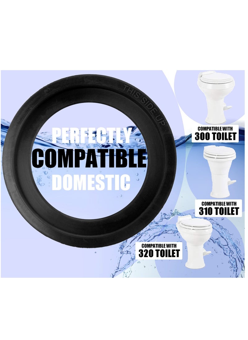 KASTWAVE - 2 Pack Toilet Flush Ball Ring Seal Kit Replacement Gaskets Sealand Parts for Dometic RV Toilets - Image 1