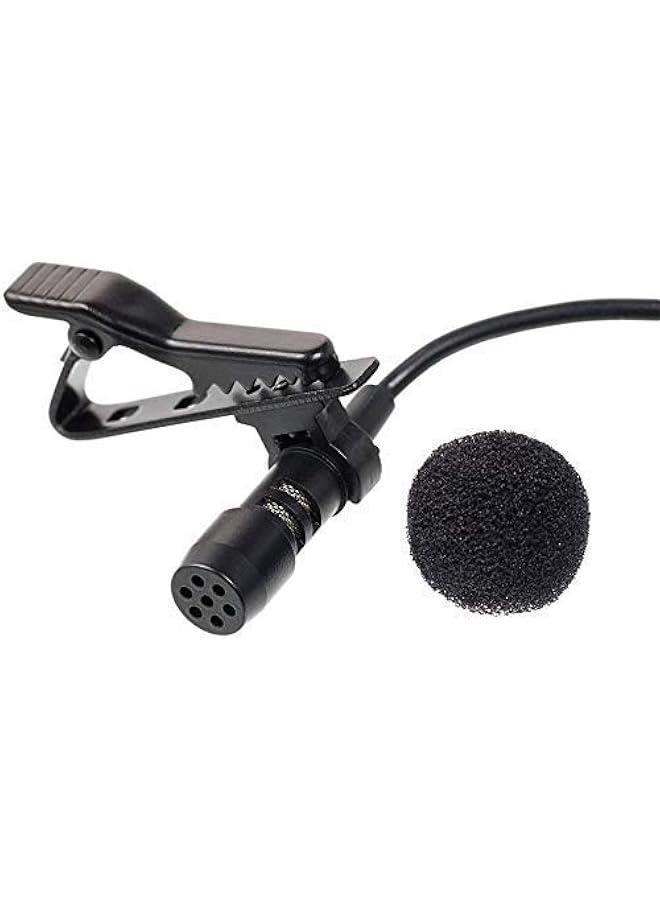 Dynamic Lapel Collar Mic Voice Recording Filter Microphone for Singing Youtube SmartPhones, Black  - Image 2