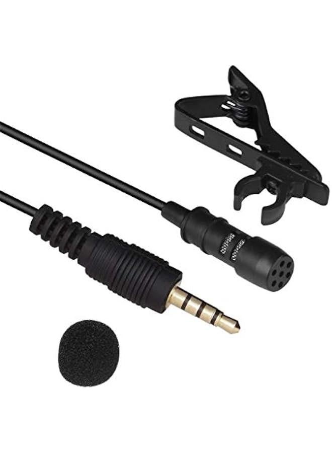 Dynamic Lapel Collar Mic Voice Recording Filter Microphone for Singing Youtube SmartPhones, Black  - Image 3