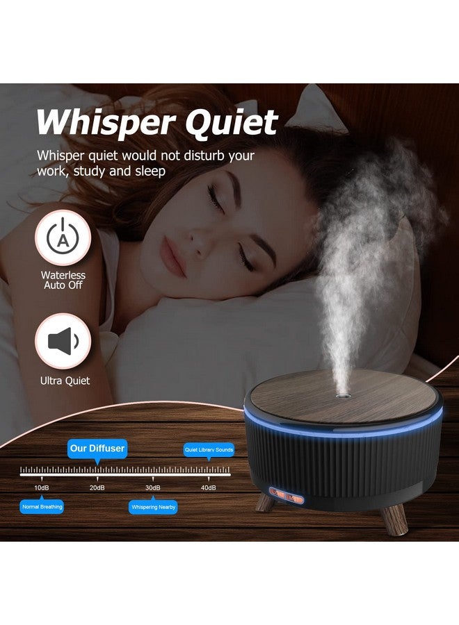 Cechlicht Diffusers For Essential Oils Humidifiers 500Ml Essential Oils Large Room Aromatherapy Diffuser7 Colors Lights 3 Mist Modes With R/C For Home Office - Image 2