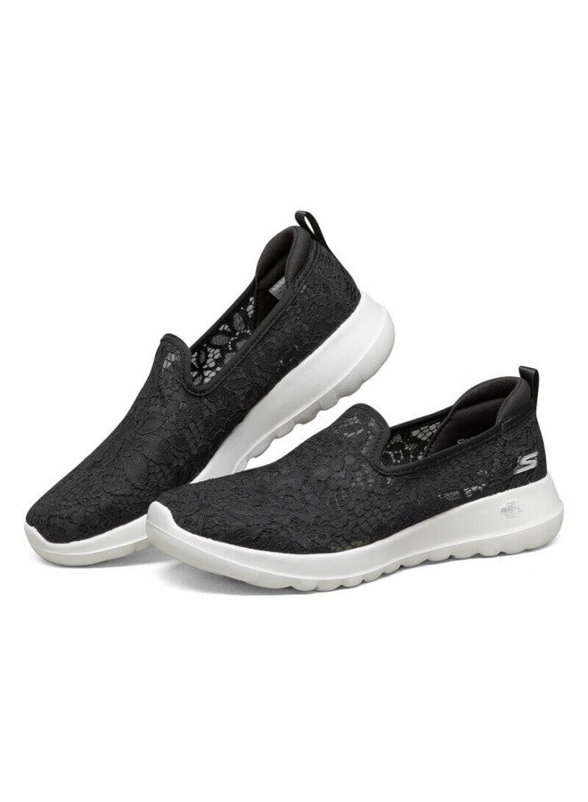 Skechers Women's Shoes, Summer Breathable Soft-soled Shock-absorbing Slip-on Walking Shoes, Lace Mesh Lazy Shoes, Flat Single Shoes, 896020 - Image 5