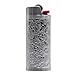 Lucklybestseller Metal Lighter Case Cover Holder Vintage Floral Stamped for BIC Full Size Lighter J6 - Image 1