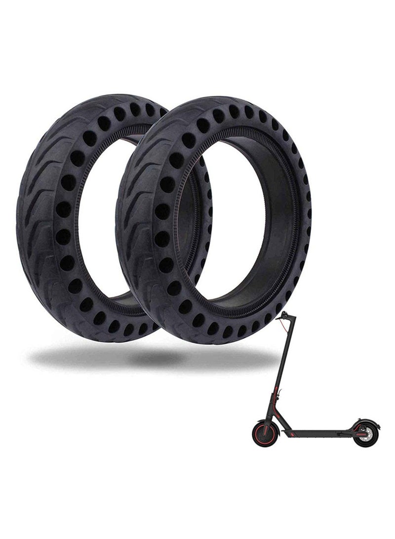 Electric Scooter Replacement Tires, Rubber Solid Wheel Honeycomb Tire Grip/Friction Non-Slip Tire for Xiaomi 8.5x2 M365