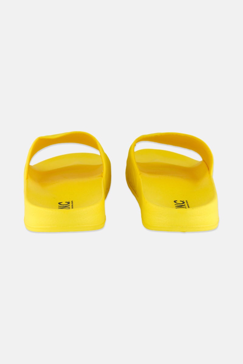 INC Men Slip On Slides, Yellow - Image 2
